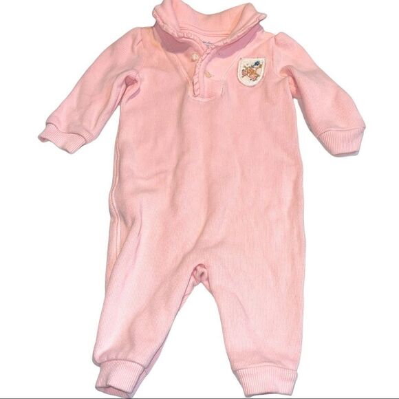 Ralph Lauren Other - Ralph‎ Lauren Pastel Pink Knit Snap Bottom One Piece Bodysuit